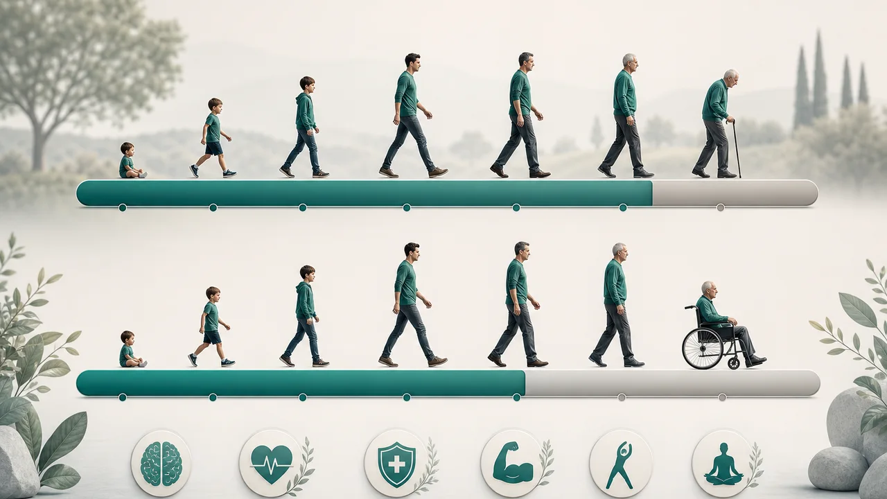 Two scales: lifespan and healthspan