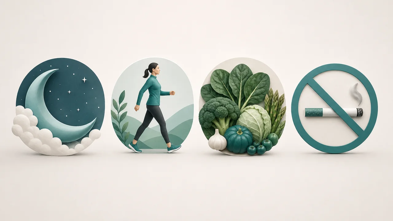 The four pillars of longevity: sleep, movement, nutrition, not smoking
