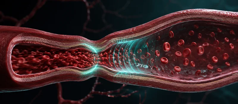 A pulse wave of blood in an artery: the systole and diastole phases