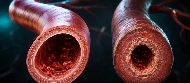 A comparison of a young, elastic artery and an older, stiff one