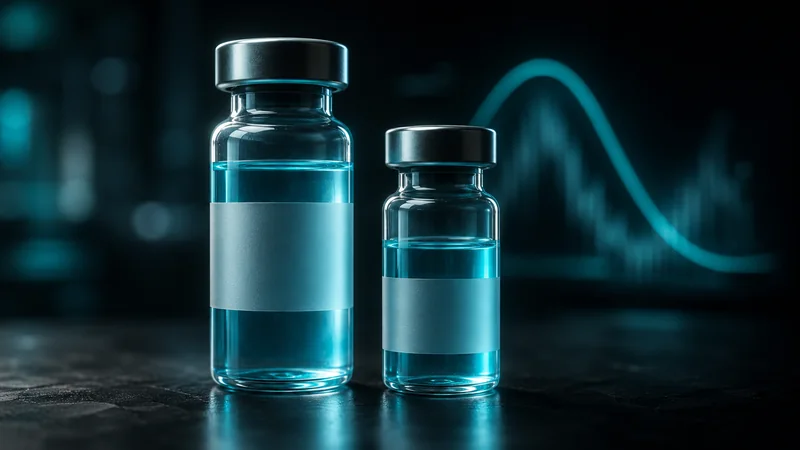 Two glowing test tubes with liver enzymes on a dark background — an image of the ALT to AST ratio