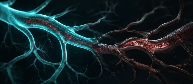 A cross-section of an artery with endothelium and blood flow — what determines the age of your arteries